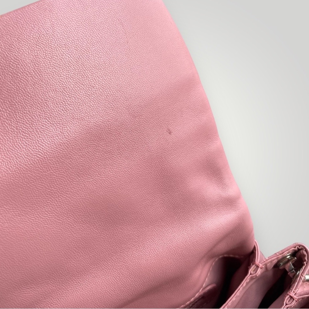 Christian Dior Pink Lambskin Leather Cannage Flap Bag - Picture 15 of 16